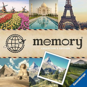 Ravensburger Travel Destinations Collector'S Memory - Matching Picture Snap Pairs Game For Kids Age 3 Years And Up, 27379