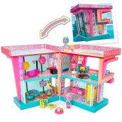 Kookyloos Luna?S Dream Villa - Doll House With Accessories, And Exclusive Doll And Pets. Includes Furniture, Stickers And Interchangeable Flooring