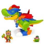 Superthings Rivals Of Kaboom Superdino H-Rex, Jointed Dinosaur Hero Lights And Sounds, Includes 1 Kazoom Kid And 1 Superthing