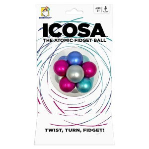 Brainwright - Icosa Ice - The Atomic Fidget Ball. Twist, Turn, Fidget!