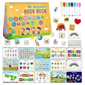 Uomnicue Montessori Busy Book, 30 Themes Preschool Busy Book For Toddlers 3-6 Year Old, Preschool Learning Activity Book Quiet Book, Preschool Learning Materials For Autism Sensory & Kindergarten