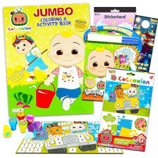 Cocomelon Arts And Crafts Bundle Cocomelon Playset - Ultimate Cocomelon Activity Books Set With Cocomelon Stampers, Cocomelon Coloring Book