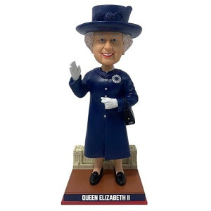 Queen Elizabeth Ii Royal Blue Bobblehead
