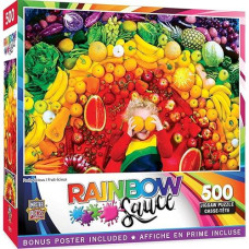 Baby Fanatic Masterpieces 500 Piece Jigsaw Puzzle For Adults, Family, Or Kids - Fruity-Licious - 15"X21"