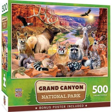 Masterpieces 500 Pieces Jigsaw Puzzle For Adults, Family, Or Kids - Grand Canyon National Park - 15"X21"