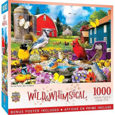 Baby Fanatic Masterpieces 1000 Piece Jigsaw Puzzle For Adults, Family, Or Kids - On The Fence - 19.25"X26.75"