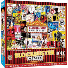 Masterpieces 1000 Piece Jigsaw Puzzle For Adults, Family, Or Kids - 60'S Blockbusters - 19.25"X26.75"