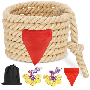 Outdoor Games Tug Of War Rope For Kids And Adults, Field Day Family Reunion Birthday Party Games, Outside Lawn Games, Camping Picnic Carnival Games, Team Building Activities
