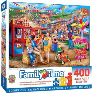 Baby Fanatics Masterpieces 400 Piece Jigsaw Puzzle For Adults, Family, Or Kids - Day At The Fairgrounds - 18"X24"