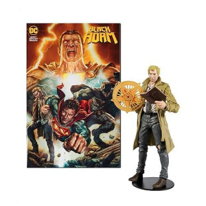 Mcfarlane Toys Dc Direct - Page Punchers - 7 Figure With Comic - Black Adam Wave 1 - John Constantine