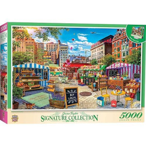 Baby Fanatic Masterpieces 5000 Piece Jigsaw Puzzle For Adults, Family, Or Kids - Buy Local Honey - Manufacturer Defect - 40"X60"