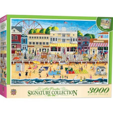 Baby Fanatics Masterpieces 3000 Piece Jigsaw Puzzle For Adults, Family, Or Kids - On The Boardwalk - Manufacturer Defect - 32"X45"