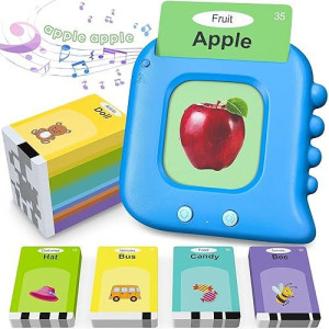 Kids Toddler Talking Flash Cards With 224 Sight Words,Montessori Toys,Speech Therapy,Autism Sensory Toys,Learning Educational Gifts For Age 1 2 3 4 5 Years Old Boys And Girls