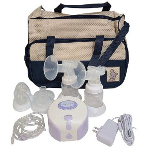 Viverity Electric Breast Pump, Double - Includes Breast Pump Bag, Pump for Breastfeeding, Breast Feeding Essentials