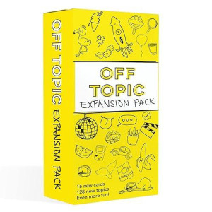 Off Topic Adult Party Game Expansion Pack - 128 New Topics For The Fun Board And Card Game For Group Game Night