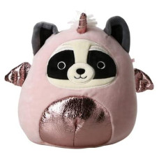 Squishmallows Official Kellytoy Soft Plush Toy Animal Costume Squad (7.5 Inch, Rocky The Panda Pegasus Custome)