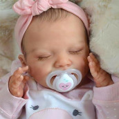 Babeside Lifelike Reborn Baby Dolls - 20-Inch Sweet Smile Realistic-Newborn Baby Dolls Full Body Vinyl Sleeping Baby Girl Real Life Baby Dolls With Toy Accessories Gift Set For Kids Age 3+