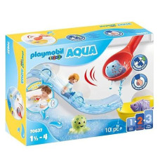 Playmobil 1.2.3 Aqua Water Slide With Sea Animals