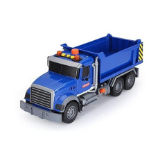Haomsj Big Dump Truck Toy Light Up & Moveable Lifting Back Garbage Truck Push And Go Car Plastic Beach Construction Toy Vehicles For Kids Boys And Girls (Dump Truck)