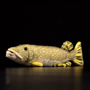 Northern Pike Fish Plush Toy - Simulation 18.5A Lifelike Depth Ocean Stuffed Animals Pike Plushie Toys Figur Super Soft Sea Creatures Fish Model Plush Toy Gift Collection For Kids