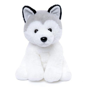 Weigedu Siberische Husky Stuffed Animals, Puppy Stuffed Dogs Alaskan Malamute Plush Toys For Kids Girls Boys Baby Birthday Bedtime, 12 Inches