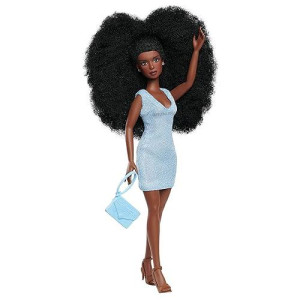 Naturalistas 11-Inch Liya Fashion Doll And Accessories With 4C Textured Hair And Deep Brown Skin Tone, Kids Toys For Ages By Just Play