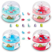 Mini Claw Machine For Kids,4 Pcs,96 Tiny Stuff Prizes,Dinosaurs Toys Claw Machine Prizes,Miniature Toys For Kids,Christmas And Birthday Gifts For 3 4 5 6 7 8 Years Old Boys And Girls,Handheld Games