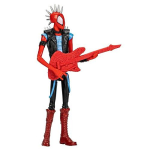 Spider-Man Marvel : Across The Spider-Verse Spider-Punk Toy, 6-Inch-Scale Action Figure With Guitar Accessory, For Kids Ages 4 And Up