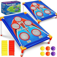 Toy Life 2 Pack Bean Bag Toss Game, Bean Bag Game, Kids Outdoor Toys, Corn Hole Games For Kids, Kids Bean Bag Toss Game, Kids Cornhole Game Set, Outdoor Games For Kids Ages 4-8 Year Old Boy Gifts