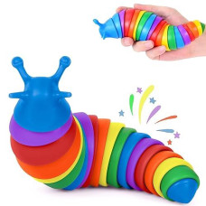 Ifiwin Fidget Slug, Sensory Slug Fidget Toys For Autistic Kids & Adults, Autism Sensory Toys, Stress Toys, Toddler Toys, Stress Relief Party Favors Toy Birthday Gifts For Adults & Kids Ages 3+