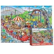 Antelope - 1000 Piece Puzzle For Adults, Roller Coaster Jigsaw Puzzles 1000 Pieces, Theme Park Puzzle, High Resolution, Matte Finish, Smooth Edging, No Dust Exciting Puzzles