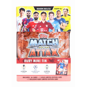 Toynk 2021/22 Topps Uefa Champions League Attax Mini Tin | 36 Cards + Ruby