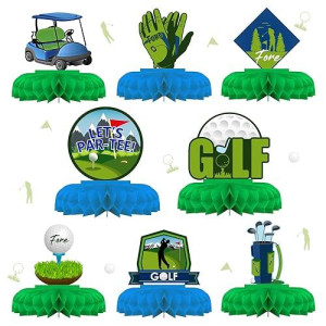 Cheereveal Golf Party Decorations, Golf Honeycomb Centerpieces, Golfing Par-Tee Time 3D Table Paper Decorations, Sports Themed Honeycomb Supplies For Baby Shower Birthday Retirement Party