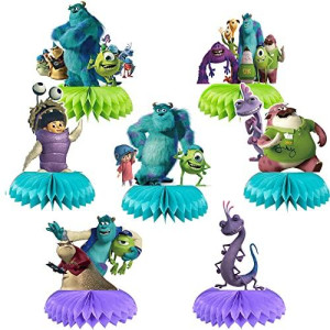 Doraly 7Pcs Monster-Inc Birthday Party Supplies, Monsters University Theme Table Decorations, Birthday Monster-Inc 001 0