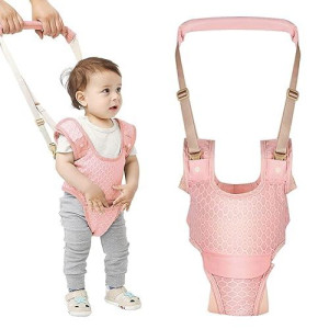 Huifen Baby Walker For Girls Adjustable Baby Walking Harness With Detachable Crotch Baby Support Assist Handheld Kids Walker Helper For Baby Learn To Walk (9-24 Months) (Breathable Green)