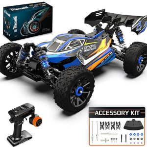 Amoril 1:14 Fast Rc Cars For Adults,Top Speed 70+Kmh,Hobby Remote Control Car,4X4 Large Truck Off-Road Racing Buggy,Electric Vehicle Toy Gift For Kids With Oil-Filled Shocks,Upgraded Metal Parts