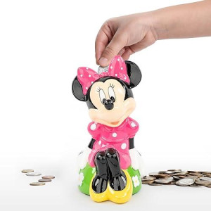 Jay Franco Disney Minnie Mouse Ceramic Coin Bank - Kids D