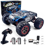 Hscopter Rc Cars, 4Wd Hobby Grade Off Road Remote Control Car 30+Mph Waterproof Monster Truck 1:10 All Terrain Electric Toy Vehicle Gift For Kid Adult