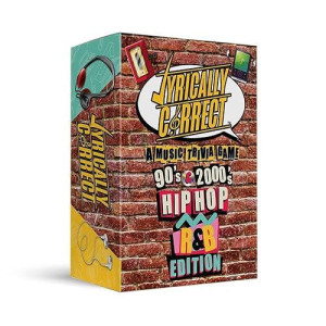 Lyrically Correct 90'S And 2000'S Hip Hop And R & B Music Trivia Card Game |Multi-Generational Family Gatherings, Adult Game Night And Fun Trivia