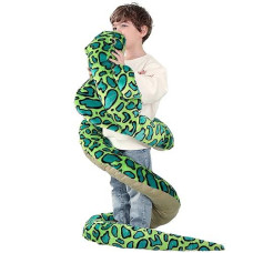 Ikasa Giant Snake Stuffed Animal Plush Toy,106" Large Cobra Cute Jumbo Soft Toys,Huge Big Size Fluffy Plushy Fat Oversized Plushie,Gifts For Kids