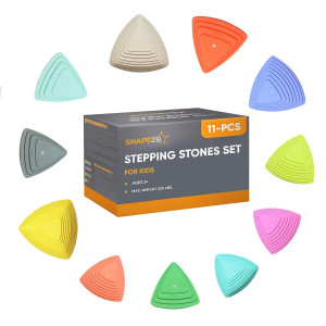 Stepping Stones Set For Kids, Set Of 11 Pcs For Exercise Coordination And Balance, Perfect Indoor And Outdoor Play Equipment Helps Develop Gross Motor Skills Unique Gift For Boys And Girls