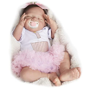Babeside Lifelike Reborn Baby Dolls - 20-Inch Bathable Realistic-Newborn Baby Dolls Sleeping Smile Baby Girl Handmade Real Life Dolls With Clothes Gift Set For Kids Age 3+