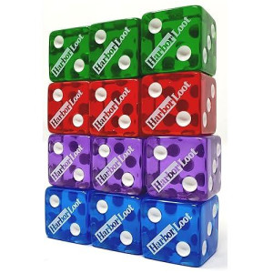 12 Pack Large Dice For Dice Stacking And Games