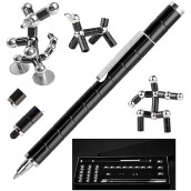 Biechouwo 2022 Newest Toy Pen, Decompression Magnetic Metal, Multifunctional Writing Magnet Ballpoint Pen, Gift For Kids Or Friends (Blacknewtoypen)