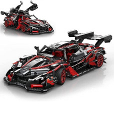 Newrice Apolo Super Sports Car Building Blocks Kit,1:14 Scale Car Model Building Toys,Adult Collectible Race Car,For 15+ Year Boys,Adult(1391 Pieces)