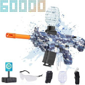 Electric Gel Ball Blaster Toy, Eco-Friendly Splatter Ball Blaster Automatic Toy, With 60000+ Gel Ball And Goggles, For Outdoor Activities - Team Game, Ages 12+, Blue