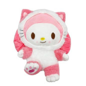 Veakeqe 1 Pcs Cartoon Plush Stuffed Animal, Soft Plush Dolls,8 Inch Anime Cute Plush Figure Toy, Soothe Kids Girl Fans Toys Gift Bag Filler Birthday Gift For Children(Pink)