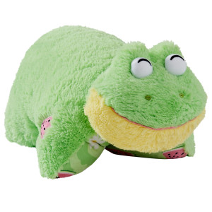 Pillow Pets Sweet Scented Watermelon Frog Stuffed Animal Plush Toy Pillow 1 Count (Pack Of 1) Green
