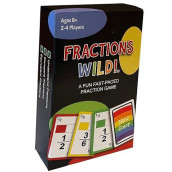 Fractions Wild - Match Fraction Number Or Color To Be The First To Get Rid Of All Your Cards! Easy To Learn, Fun To Pla Math Game For 3Rd, 4Th, 5Th And 6Th Grades.