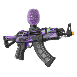 Yagee Electric Water Bead Blaster In Backyard Fun And Outdoor Games, Shoots Eco-Friendly Gel Balls For Boys And Girls Aged 16+, Adults Teens, (Purple)